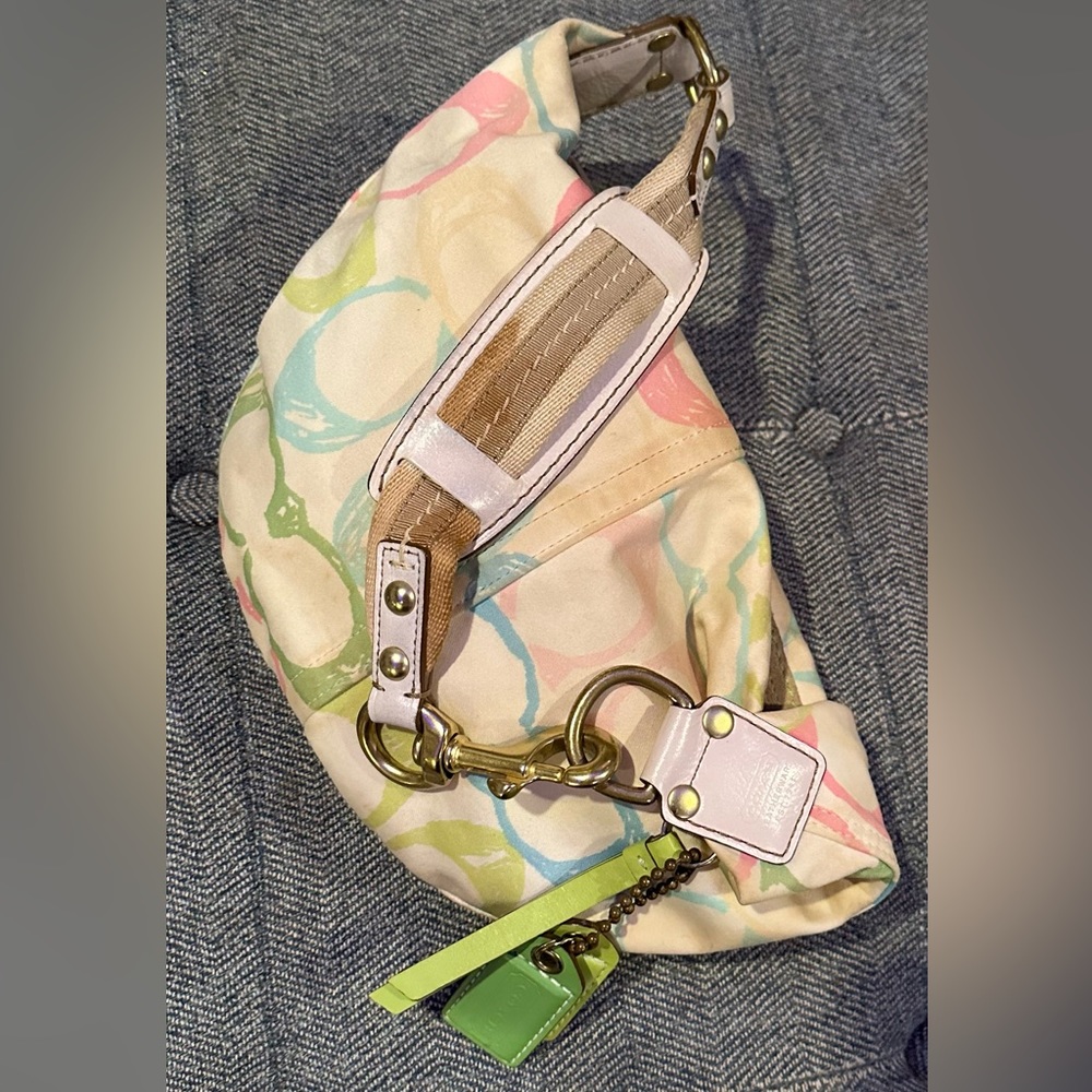 Authentic Coach Multi Colored Scribble Signature … - image 3